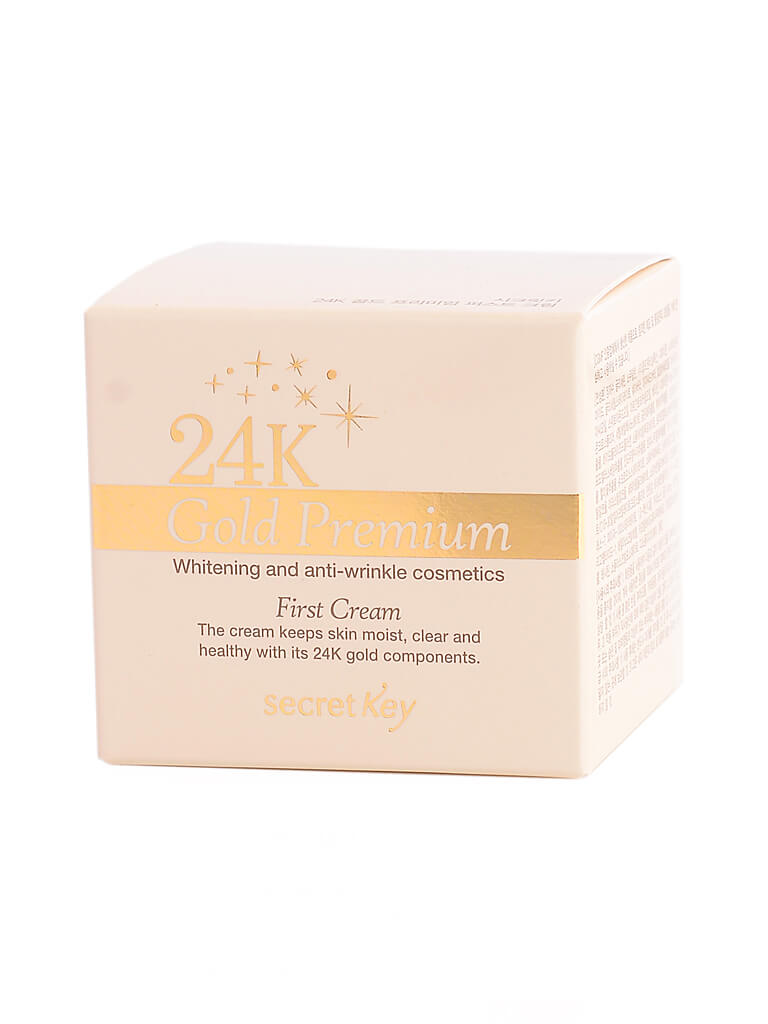 Питательный антивозрастной крем с золотом Secret Key 24K Gold Premium First Cream