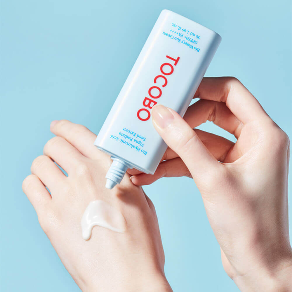 Лёгкий увлажняющий солнцезащитный крем Tocobo Bio Watery Sun Cream SPF50+ PA++++
