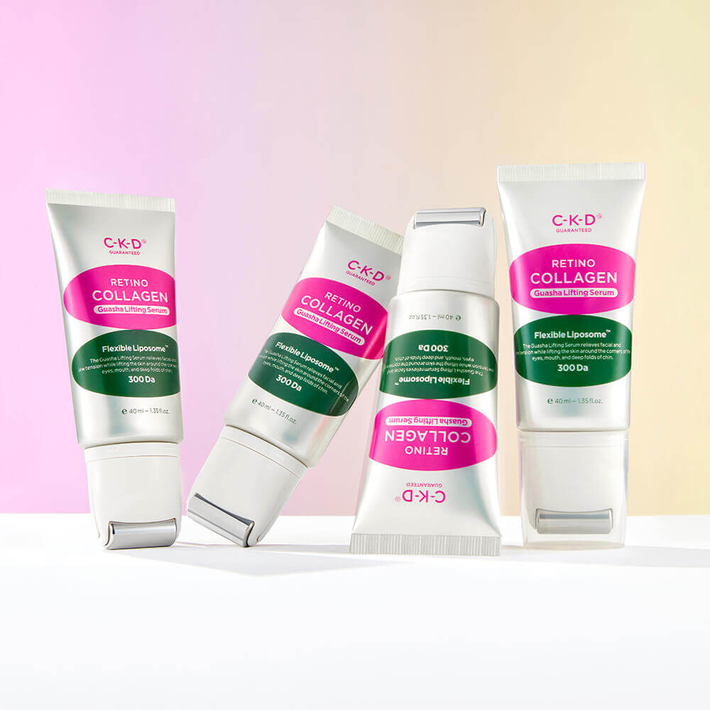 Коллагеновая сыворотка с роликовым массажёром CKD Retino Collagen Guasha Lifting Serum