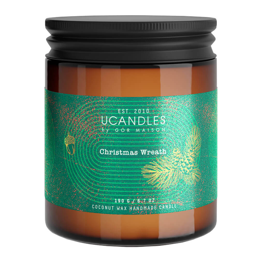 

Ароматическая свеча с ароматом яблочного пирога Ucandles Les Saisons WIinter Baked Apple