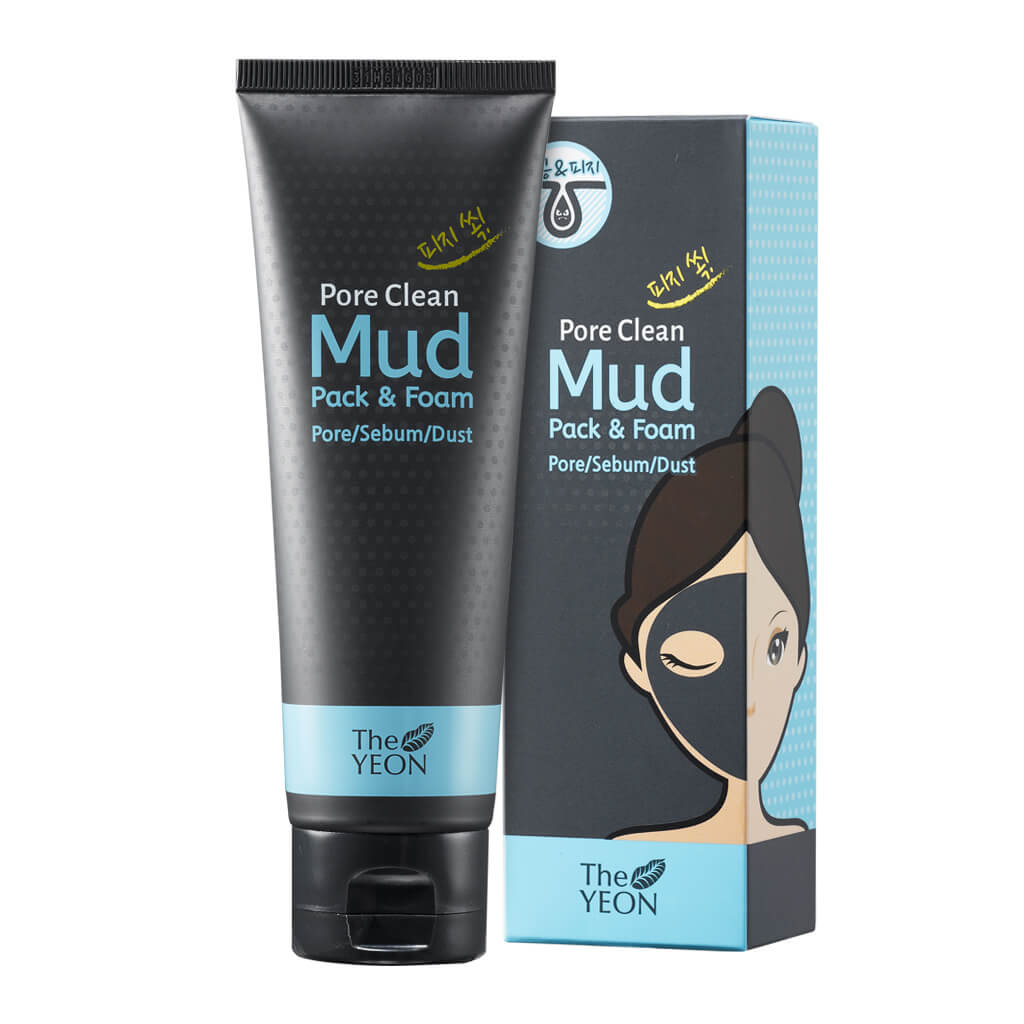 Очищающая маска-пенка для лица с белой глиной The Yeon Pore Clean Mud Pack & Foam