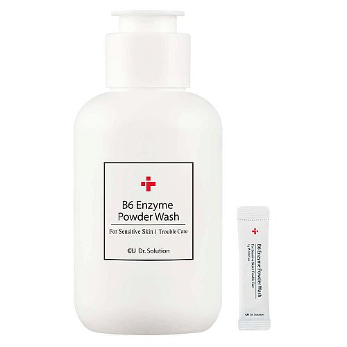 Энзимная пудра для проблемной кожи CUSKIN Dr.Solution B6 Enzyme Powder Wash