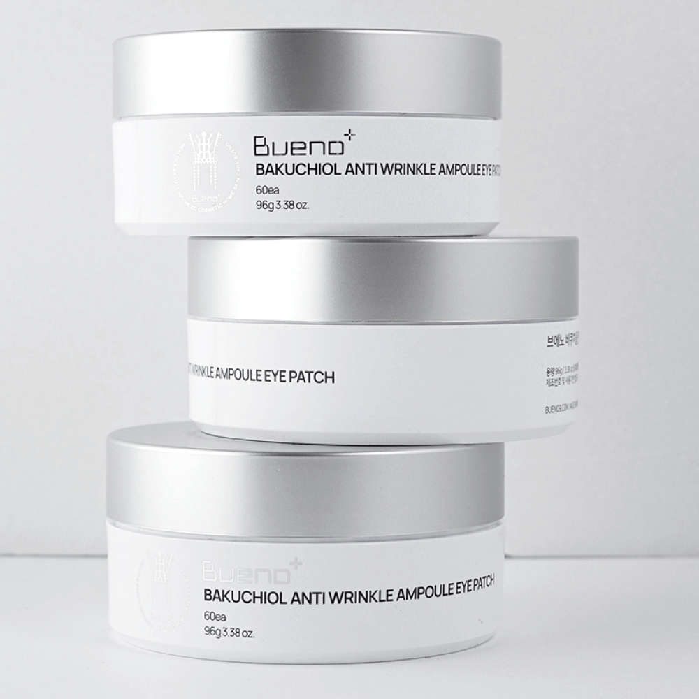 Лифтинг-патчи для век с бакучиолом и ретинолом Bueno Bakuchiol Anti Wrinkle Ampoule Eye Patch