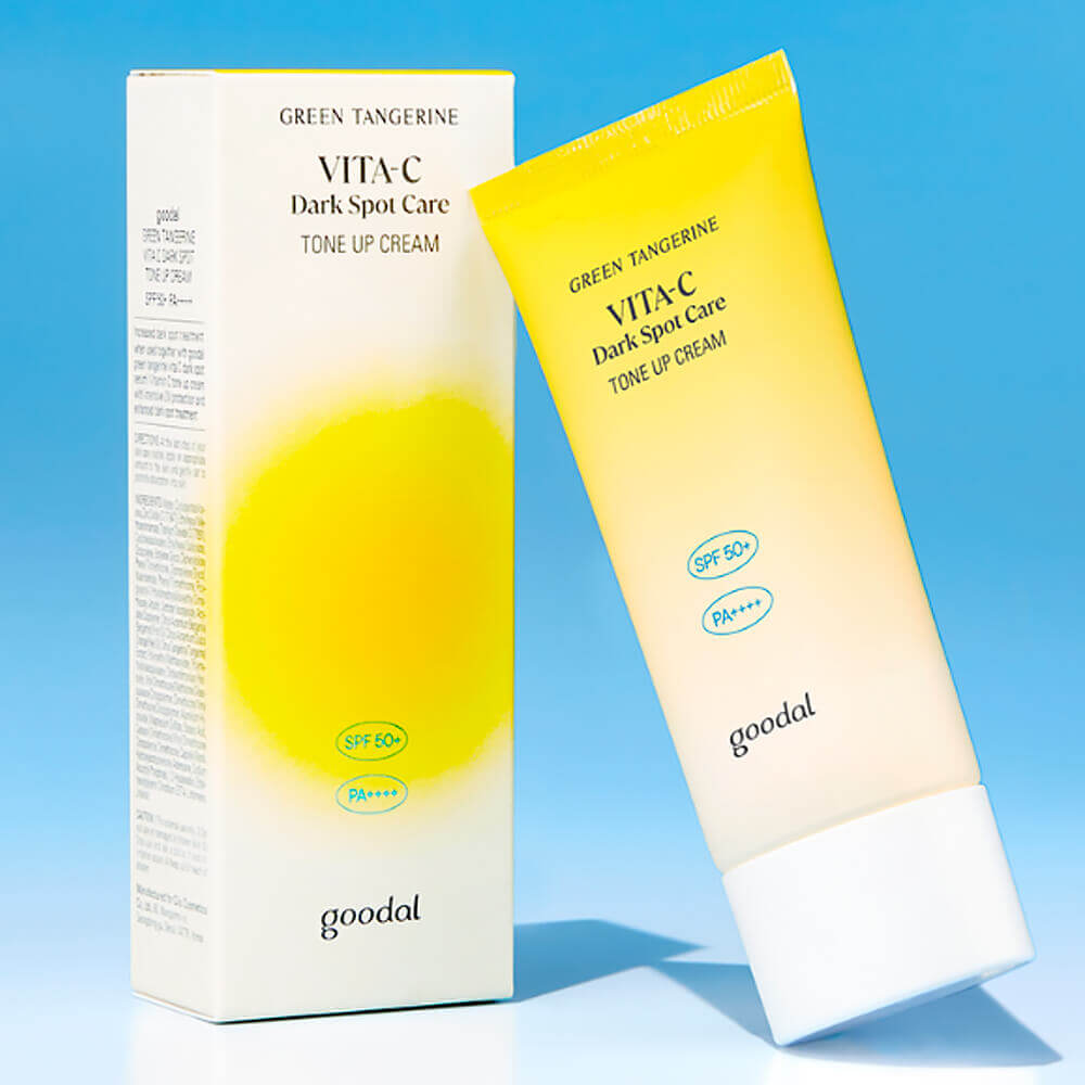 Солнцезащитный крем для выравнивания тона Goodal Green Tangerine Vita C Tone Up Cream SPF50+ PA++++