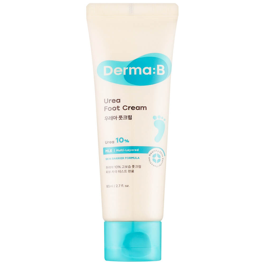 

Смягчающий ламеллярный крем для ног с мочевиной Derma:B Urea Foot Cream