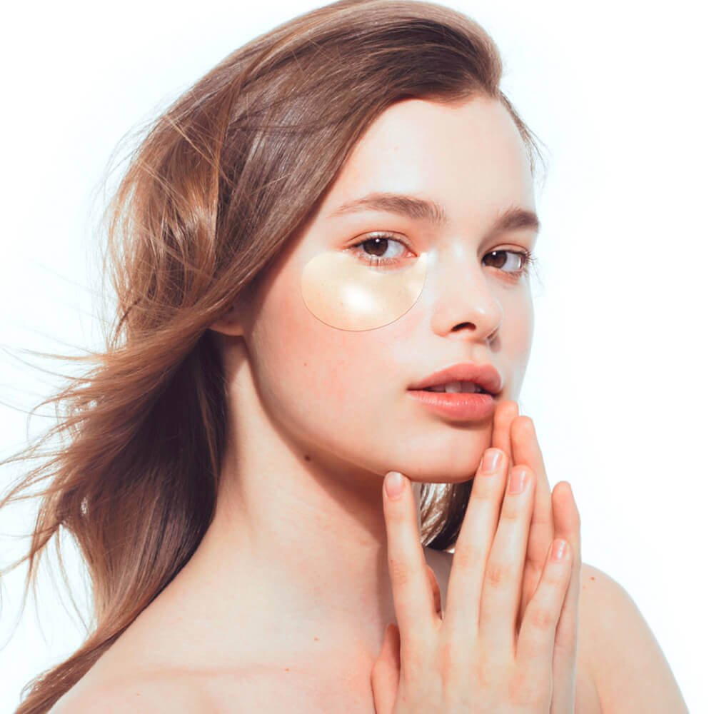 Гидрогелевые патчи для век с муцином улитки Petitfee Hydro Gel Eye Patch Gold & Snail