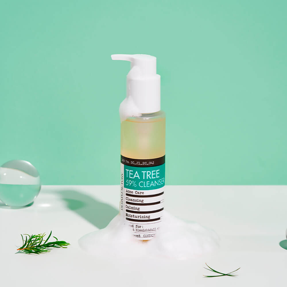 Очищающий гель для проблемной кожи с 59% чайного дерева Derma Factory Tea Tree 59% Gel Cleanser