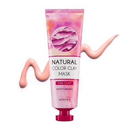 Смываемые маски для лица Missha Natural Color Clay Mask Moisturizing - Розовая маска