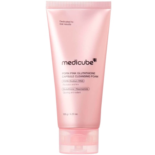 Капсульная пенка для умывания с ПДРН и глутатионом medicube PDRN Pink Glutathione Capsule Cleansing Foam