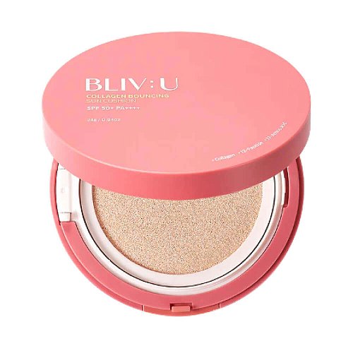 Коллагеновый солнцезащитный кушон BLIV:U Collagen Bouncing Sun Cushion SPF50+ PA++++