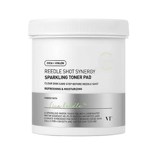 Обновляющие пэды с газированной водой VT Cosmetics Reedle Shot Synergy Sparkling Toner Pad