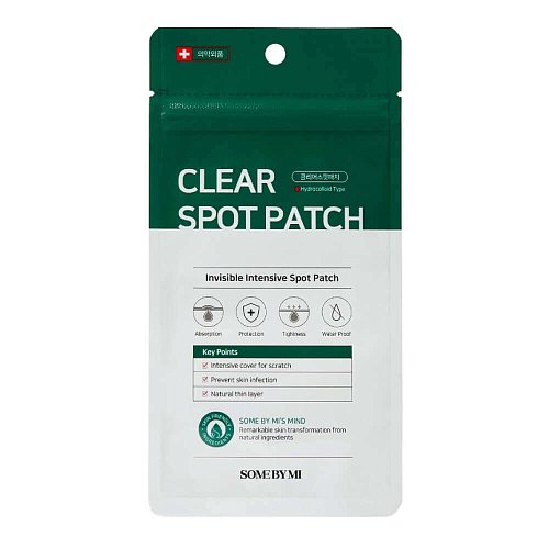 Антибактериальные наклейки против прыщей Some By Mi 30 Days Miracle Clear Spot Patch