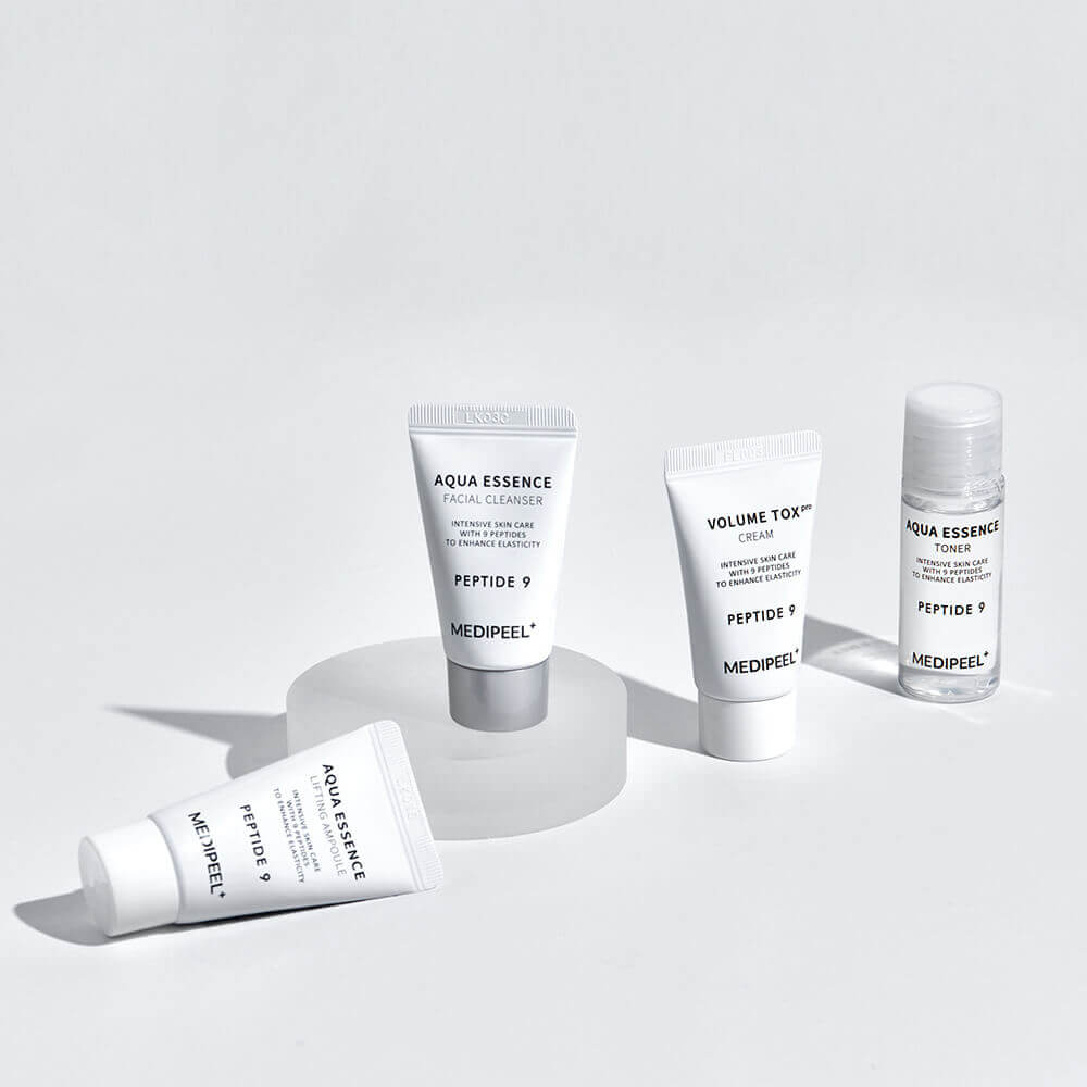 Антиоксидантный набор миниатюр с эффектом лифтинга MEDIPEEL Peptide 9 Aqua Essence Trial Kit