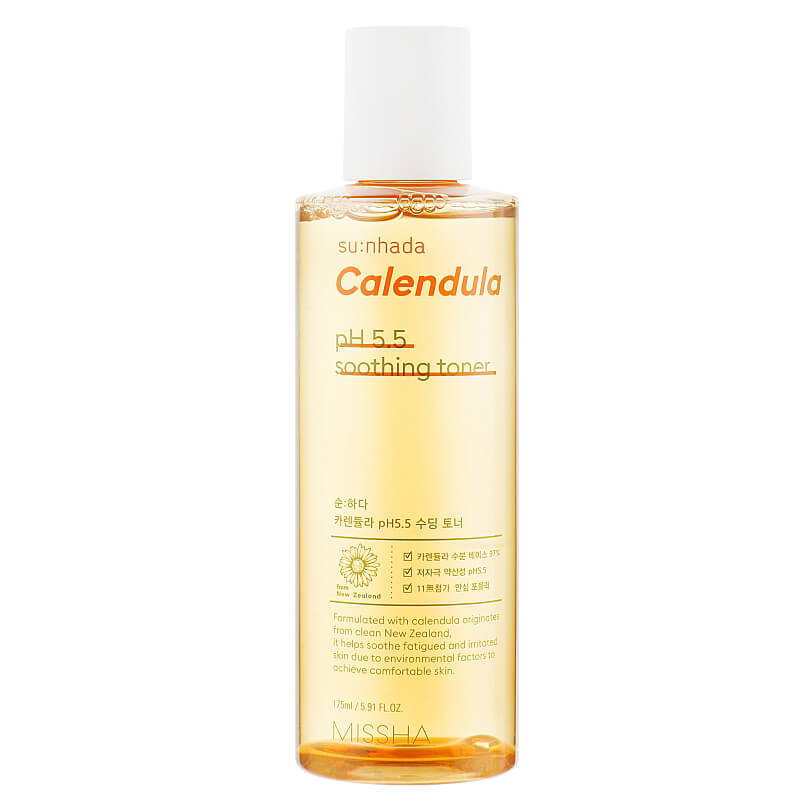 Успокаивающий тонер с календулой Missha Su:Nhada Calendula pH Balancing & Soothing Toner