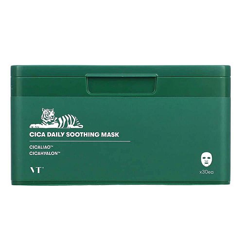 Набор успокаивающих масок с центеллой VT Cosmetics Cica Daily Soothing Mask