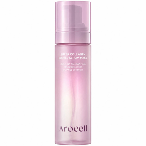 Пузырьковая сыворотка с ПДРН и пептидами Arocell Super Collagen Bubble Serum Mask
