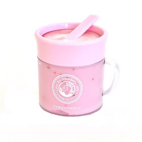 Клубничный скраб для лица Tony Moly Latte Art Strawberry Scrub