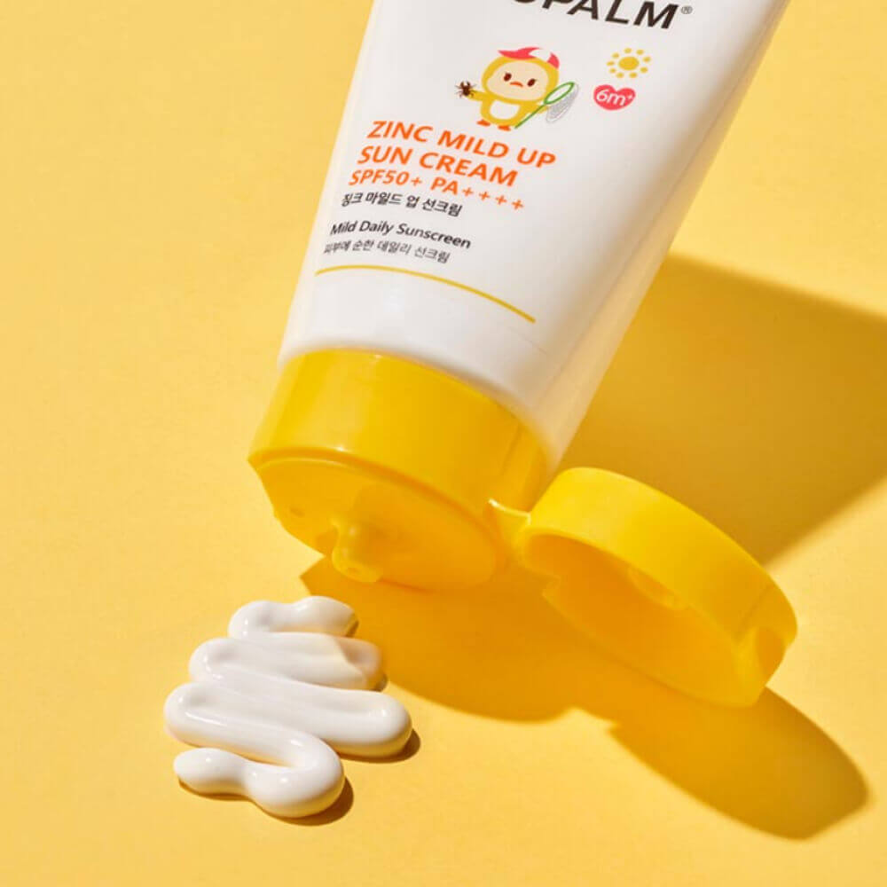 Минеральный солнцезащитный крем для детей Atopalm Zinc Mild Up Sun Cream SPF50+ PA++++