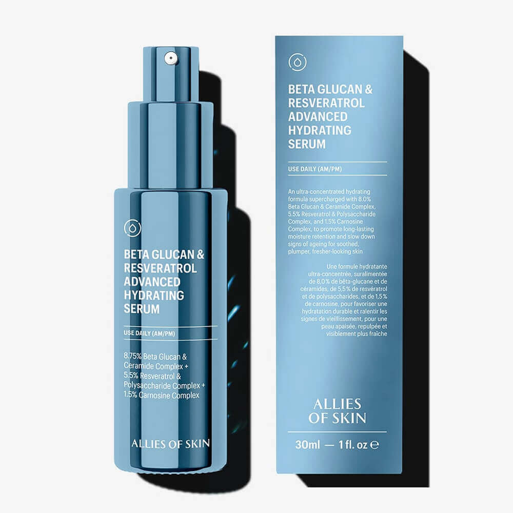 Антиоксидантная сыворотка Allies of Skin Beta Glucan & Resveratrol Advanced Hydrating Serum