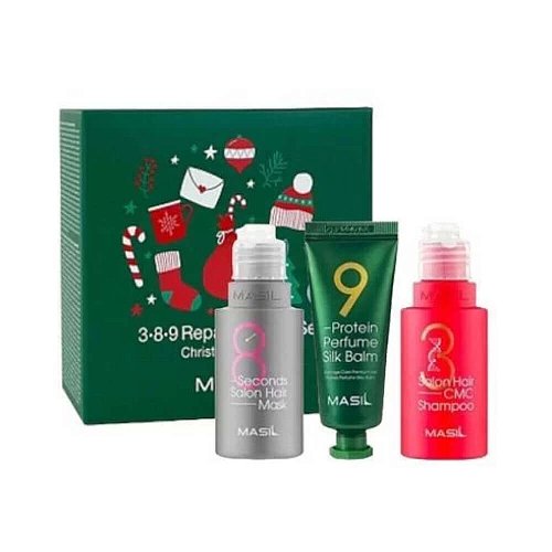 Новогодний подарочный набор для ухода за волосами Masil 3.8.9 Set Repair Perfect Christmas Edition