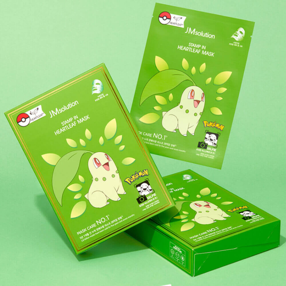 Успокаивающая тканевая маска с хауттюйнией JMsolution Stamp In Heartleaf Mask