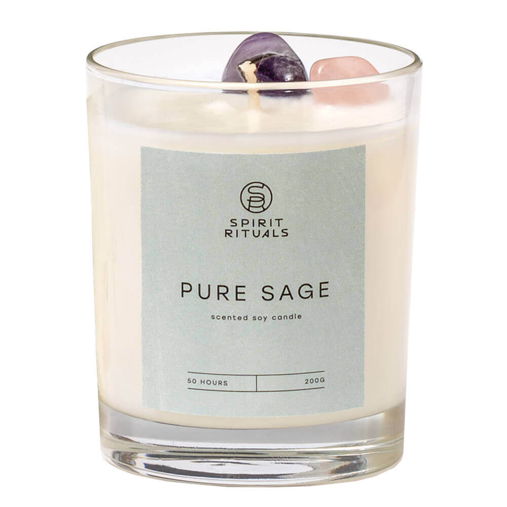 Соевая свеча с эфирным маслом шалфея Spirit Rituals Pure Sage Scented Soy Candle