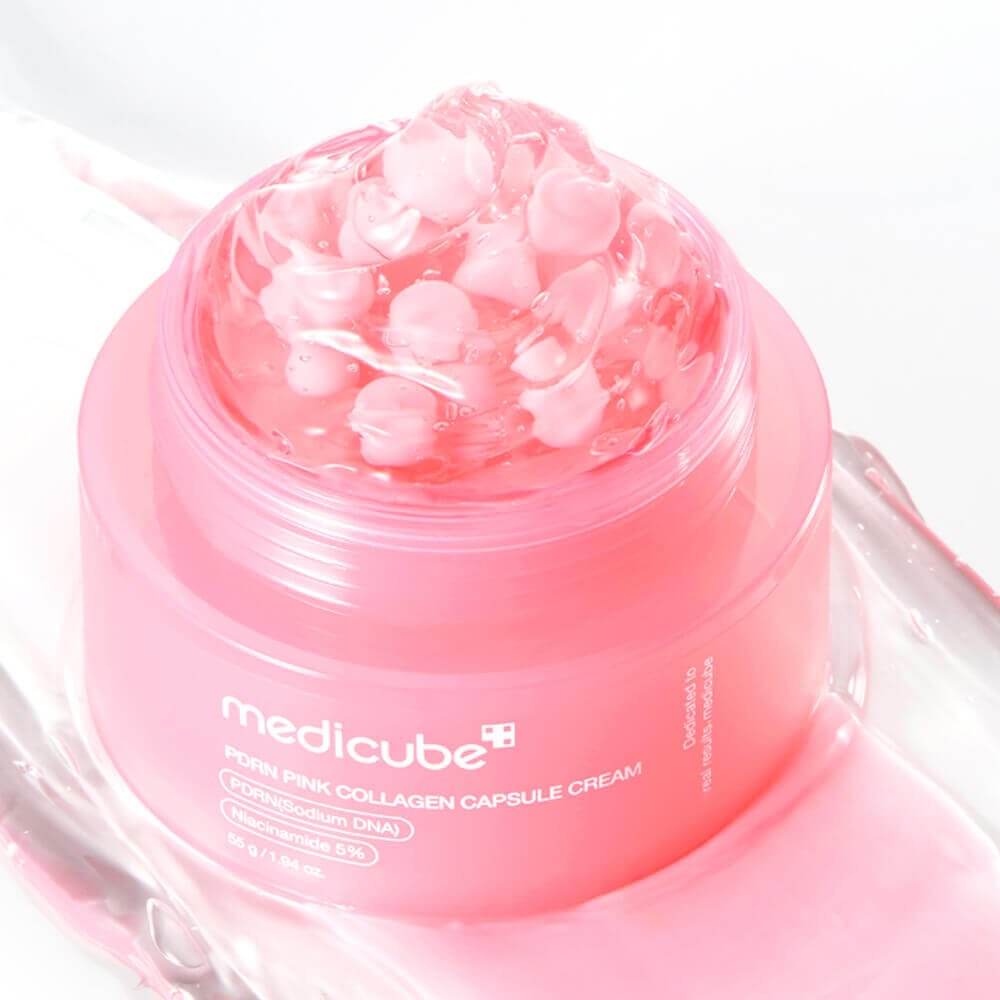 Укрепляющий капсульный крем с ПДРН и пептидами medicube PDRN Pink Collagen Capsule Cream