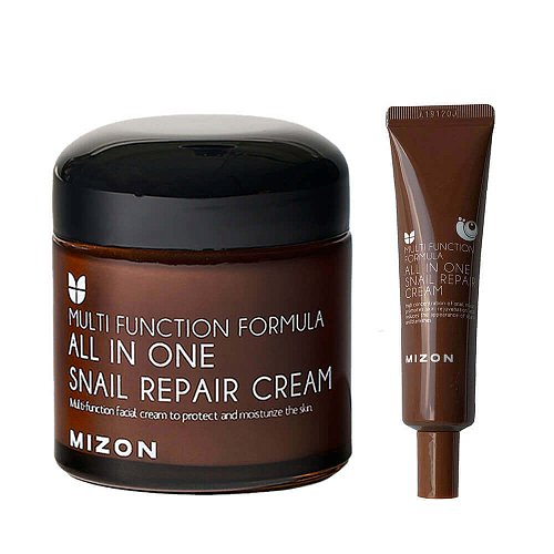 Антивозрастной крем для лица с муцином улитки Mizon All In One Snail Repair Cream