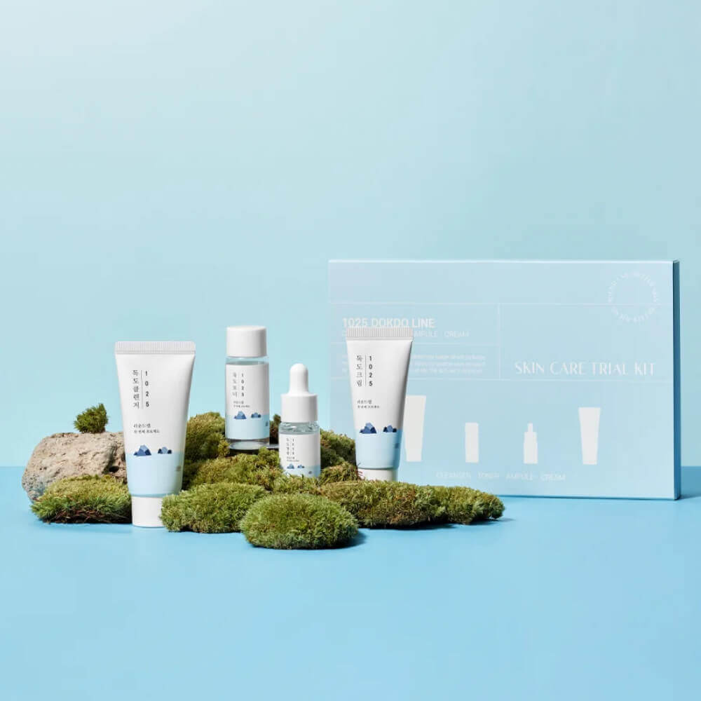 Набор миниатюр с морской водой Round Lab Travel-Friendly Mini Skincare Kit 1025 Dokdo