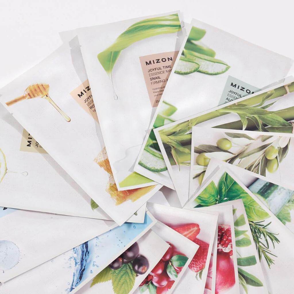 Увлажняющие тканевые маски для лица Mizon Joyful Time Essence Mask 