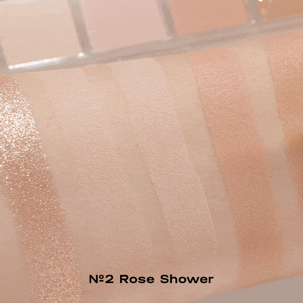 Компактная нюдовая палетка теней для век Unleashia Mood Shower Face Palette