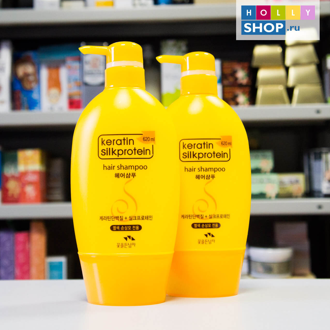 Шампунь с кератином и протеинами шелка Somang Keratin Silkprotein Hair Shampoo