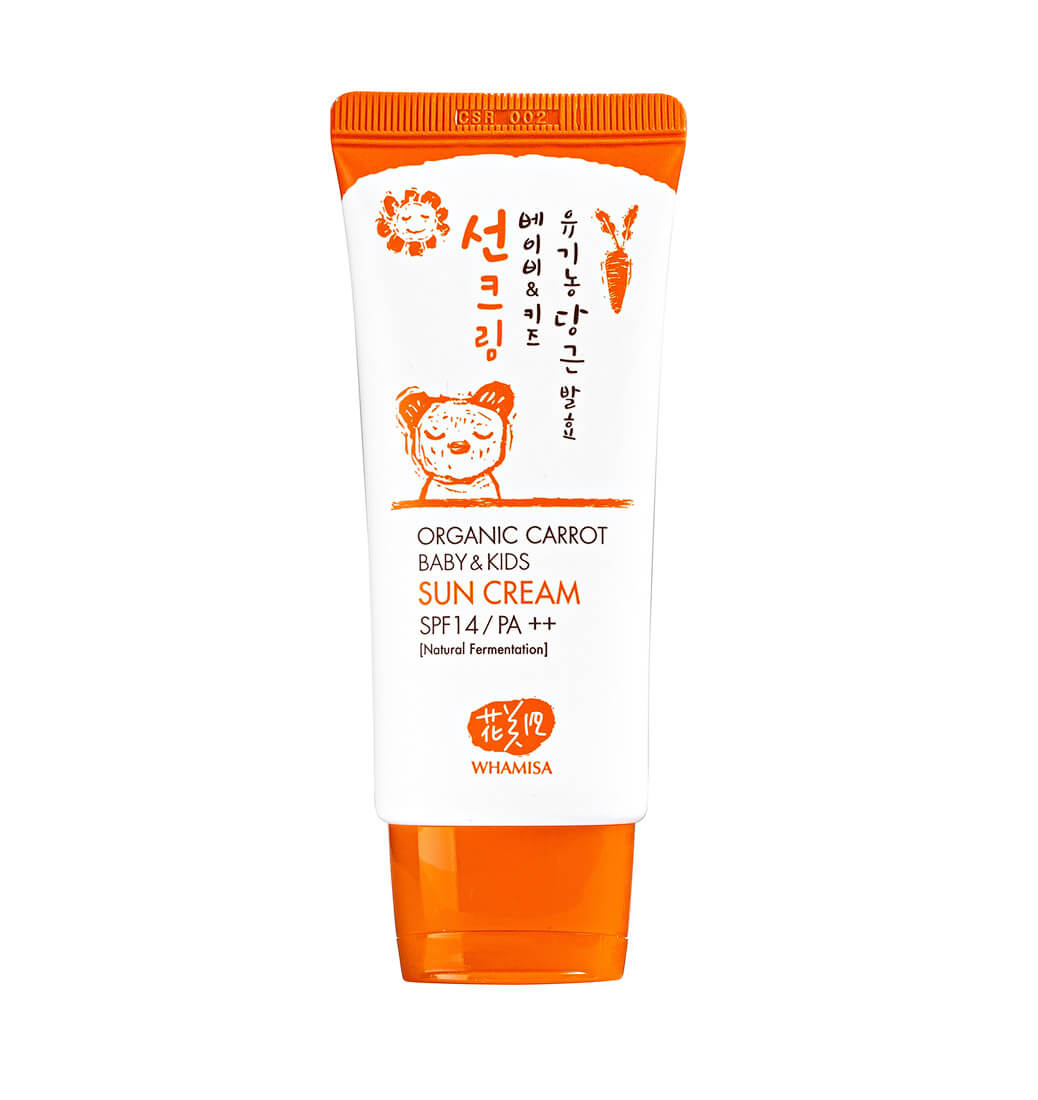 

Детский органический солнцезащитный крем Whamisa Organic Carrot Baby&Kids Sun Cream SPF 14 PA++