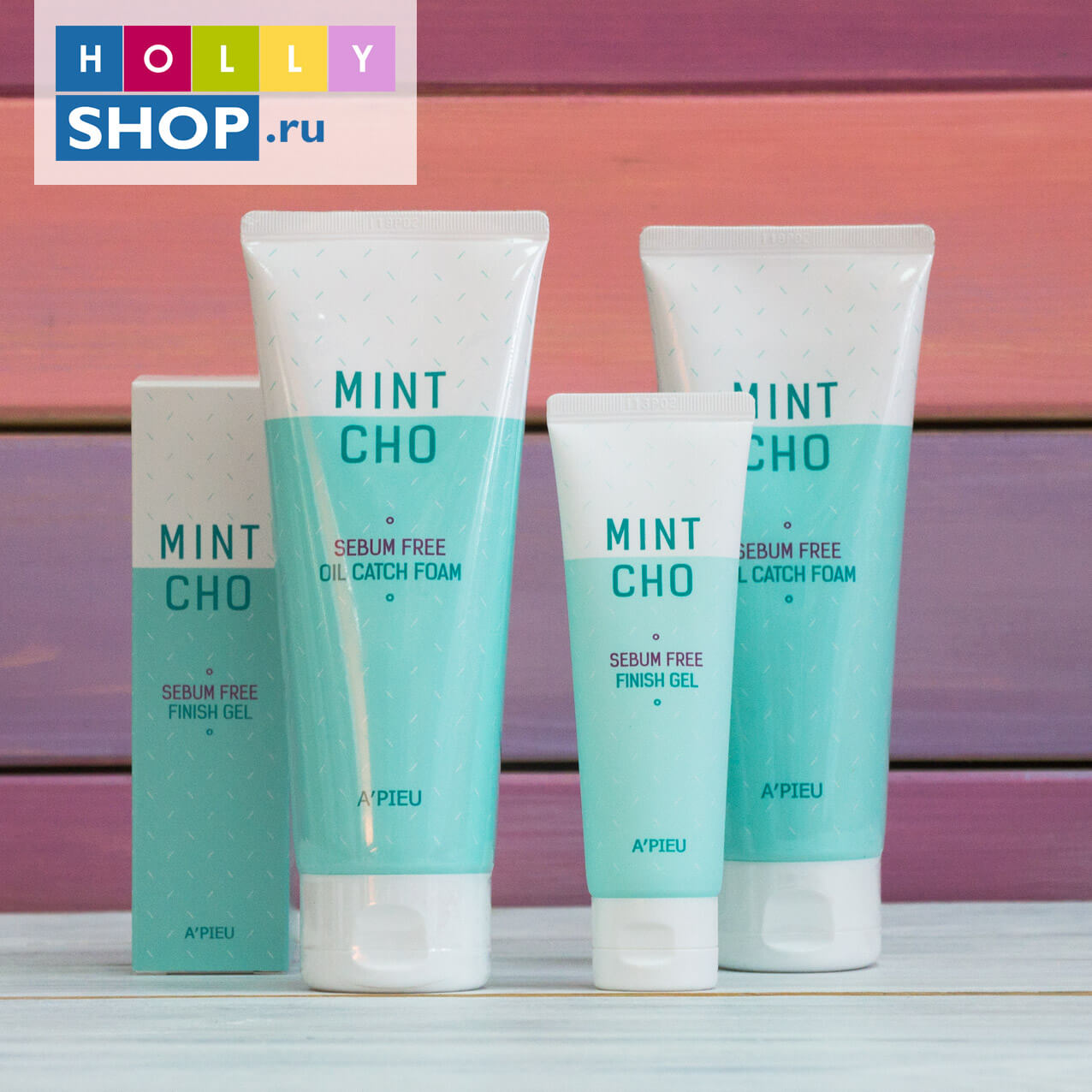 Матирующая очищающая пенка с капсулами для жирной кожи A'Pieu Mintcho Sebum Free Oil Catch Foam