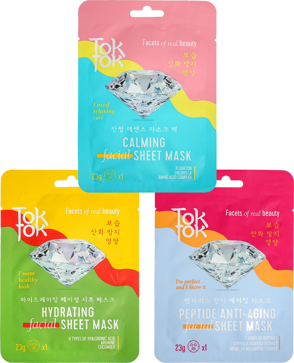Тканевые маски для лица TokTok Facial Sheet Mask