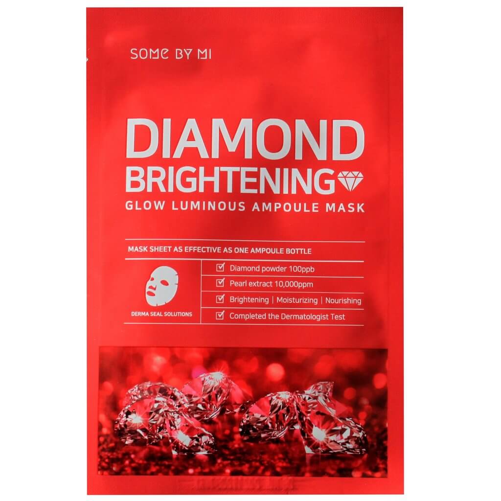 Тканевые маски для сияния кожи Some By Mi Diamond Brightening Glow Luminous Ampoule Mask