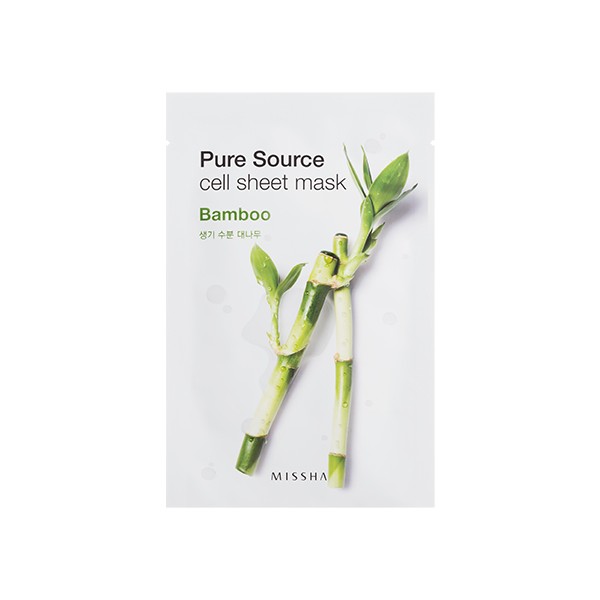 Тканевые маски Missha Pure Source Cell Sheet Mask Bamboo - Бамбук