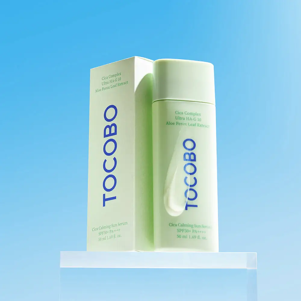 Успокаивающая солнцезащитная сыворотка Tocobo Cica Calming Sun Serum SPF50+ PA++++