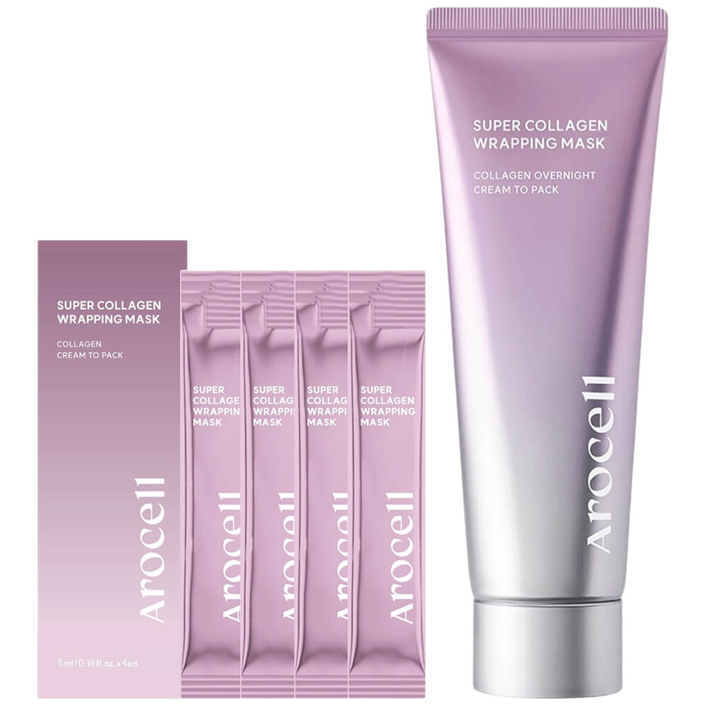 Коллагеновая маска-плёнка для сияния кожи Arocell Super Collagen Wrapping Mask