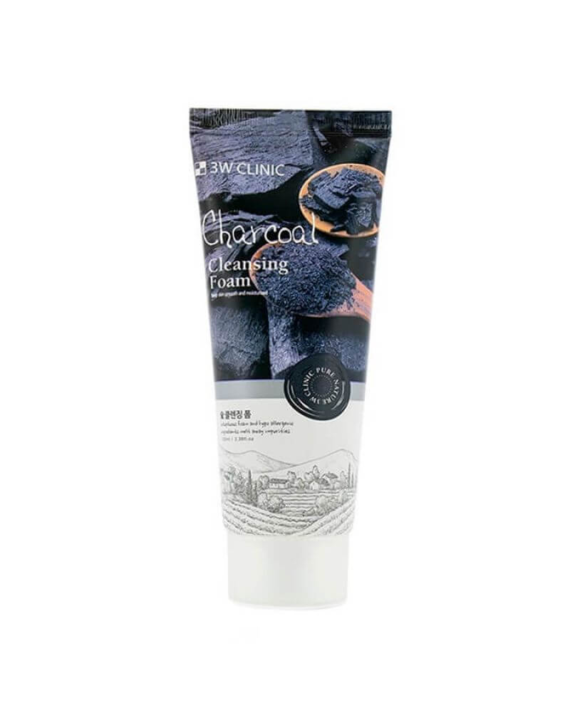 Пенка для умывания 3W CLINIC Cleansing Foam Charcoal