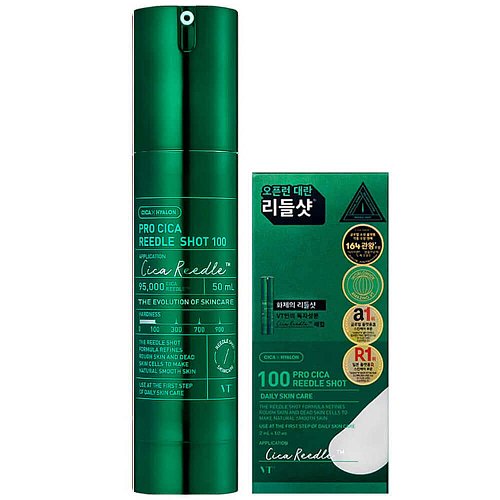 Бустер-сыворотка с микроиглами для чувствительной кожи VT Cosmetics Pro Cica Reedle Shot 100