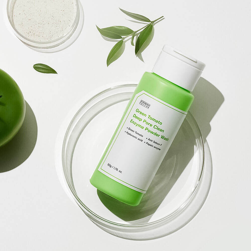Энзимная пудра для очищения пор Sungboon Editor Green Tomato Deep Pore Clean Enzyme Powder Wash