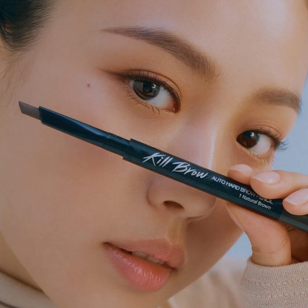 Автоматический карандаш для бровей с щёточкой CLIO Kill Brow Auto Hard Brow Pencil