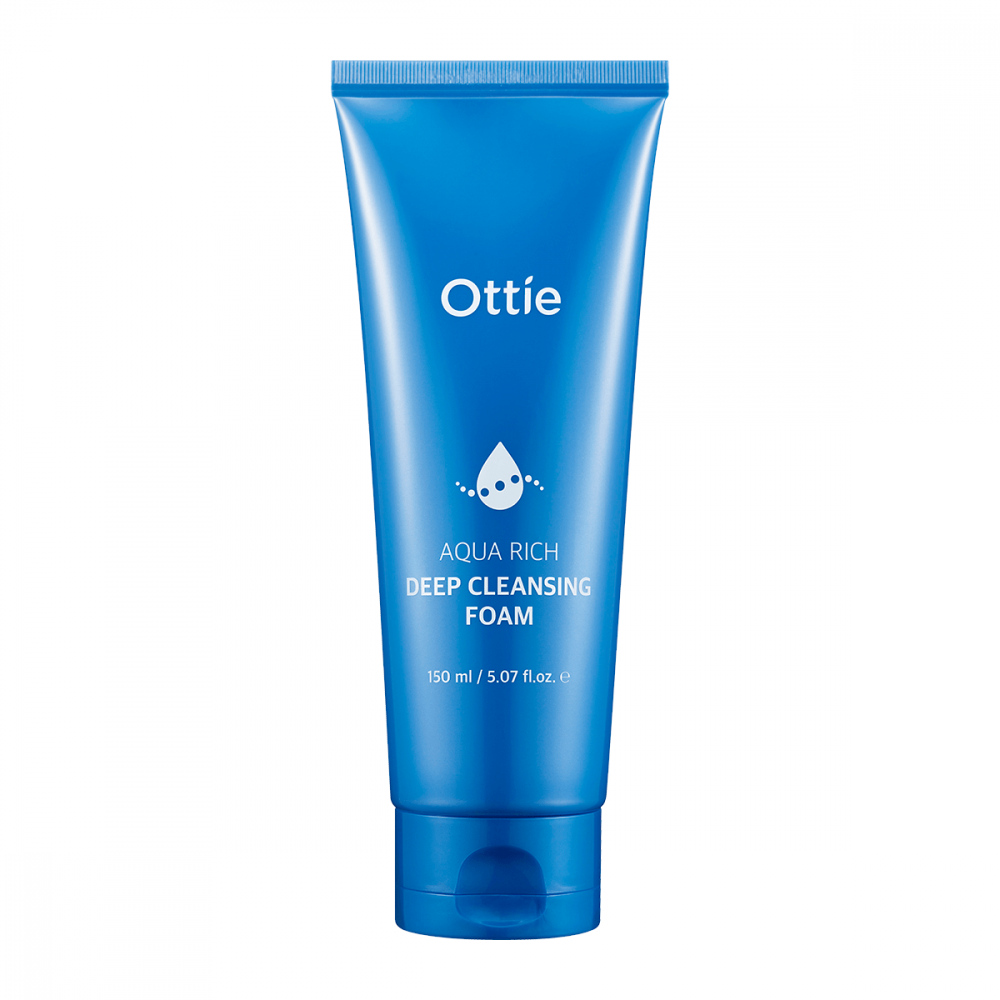Увлажняющая пенка для умывания Ottie Aqua Rich Deep Cleansing Foam
