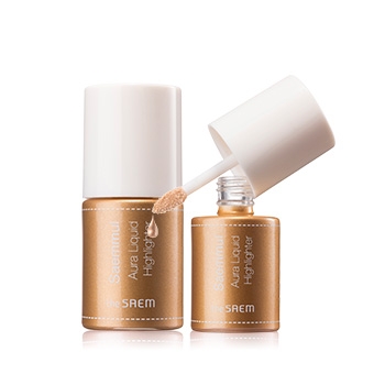 

Жидкий хайлайтер с эффектом сияния The Saem Saemmul Aura Liquid Highlighter 02 Gold Light – золотисто-сливочное сияние