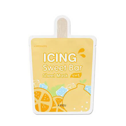 Тканевые маски-мороженое Apieu Icing Sweet Bar Sheet Mask Мандарин (Hanrabong)