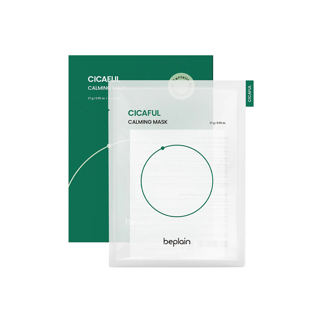 КОРОБКА Успокаивающая маска с центеллой beplain Cicaful Calming Mask Sheet
