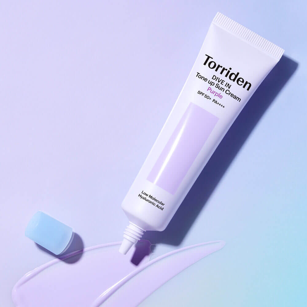 Тонирующий солнцезащитный крем Torriden Dive In Tone Up Sun Cream Purple SPF50+ PA++++