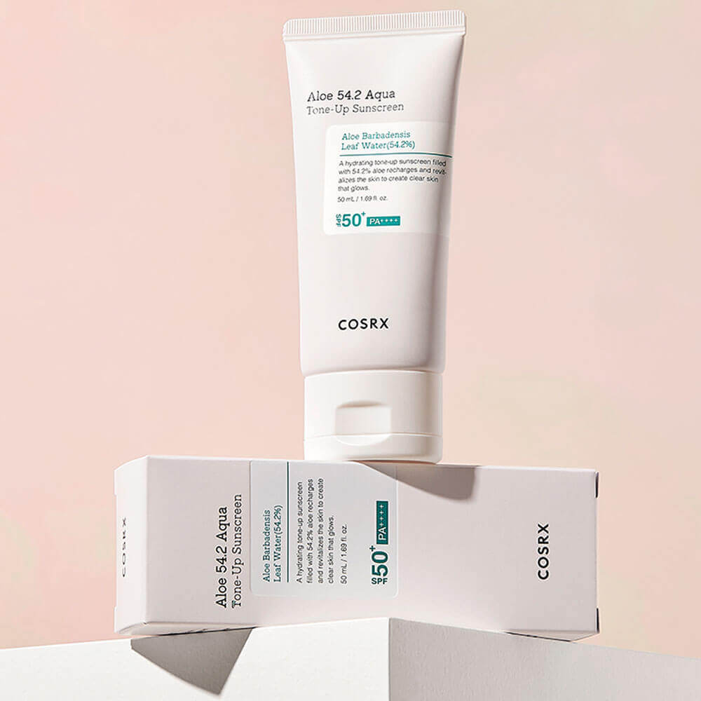 Тонирующий санскрин с алоэ COSRX Aloe 54.2 Aqua Tone-Up Sunscreen SPF50+ PA++++