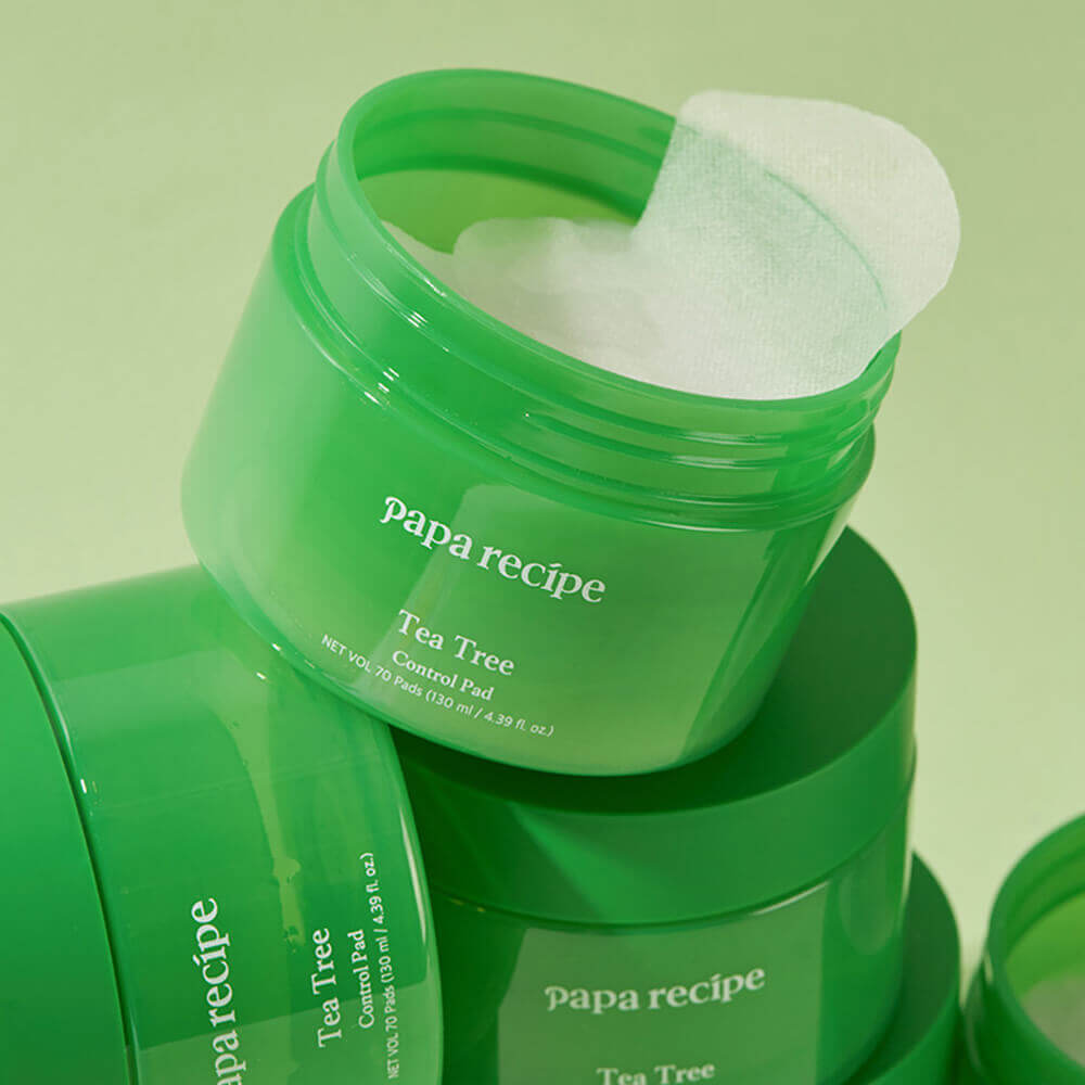 Тонкие успокаивающие пэды с чайным деревом Papa Recipe Tea Tree Control Pad